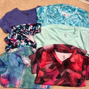 Lot of 6 champion girls tops